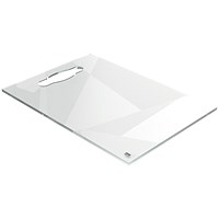 Nobo Transparent Acrylic Mini Portable Desktop Notepad Whiteboard, Frameless, A4
