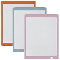 Nobo Mini Magnetic Whiteboard, Random Assorted Coloured Frame, 216x280mm