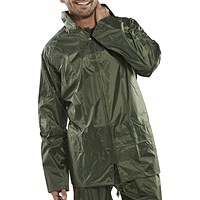 Beeswift Nylon B-Dri Jacket, Olive Green, Medium