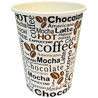 Cup 8oz 25cl Hot Drink Pattern (Pack of 50)