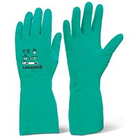 Beeswift Nitrile Rubber Chemical Gloves, Green, Size 8 Medium Beeswift Nitrile Rubber Chemical Gloves, Green, Size 8 Medium