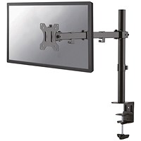 Neomounts By Newstar Deskclamped Single Monitor Arm, Adjustable Height and Tilt, Black