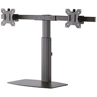 Neomounts Deskclamped Dual Monitor Arm, Adjustable Height, Rotates and Tilt, Black