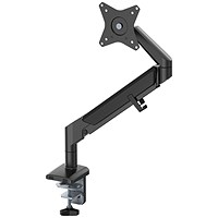 Neomounts Deskclamped Single Monitor Arm, Adjustable Height and Tilt, Black