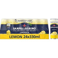 San Pellegrino, Limonata Lemon, 24 x 330ml Cans