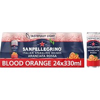 San Pellegrino, Aranciata Rossa Orange/Blood Orange, 24 x 330ml Cans