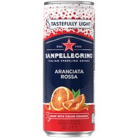 San Pellegrino, Aranciata Rossa Orange/Blood Orange, 24 x 330ml Cans