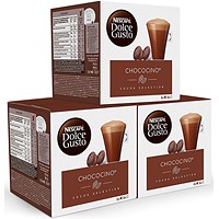 Nescafe Dolce Gusto Chococino Capsules, 16 Capsules, Pack of 3