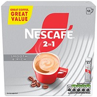 Nescafe 2-in-1 Original Coffee Sachets Pack of 12
