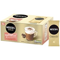 Nescafe Gold Cappuccino Instant Coffee Sachets, Pack of 50