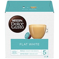 Nescafe Dolce Gusto Flat White Capsules, 12 Capsules, Pack of 3