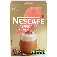 Nescafe Cappuccino Unsweetened Taste Sachets Pack of 7