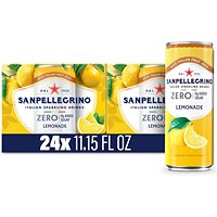 San Pellegrino Zero Fruit Beverages Lemon 330ml Pack of 24