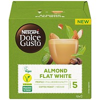 Nescafe Dolce Gusto Almond Flat White Capsules (Pack of 36)