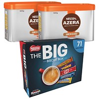 Nescafe Azera Americano 500g (Pack of 2) Free Nestle Biscuits