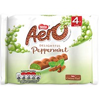 Nestle Aero Peppermint Chocolate Bar, 14 packs of 4, (56 in total)