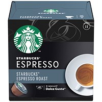Starbucks Espresso Roast Coffee Dolce Gusto Capsules, 12 Capsules, Pack of 3