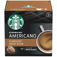 Starbucks House Blend Americano Dolce Gusto Capsules, 12 Capsules, Pack of 3