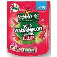 Rowntree Sour Lollies Watermelon Flavour Pouch 130g
