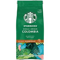 Starbucks Single-Origin Colombia Medium Roast Ground Coffee, 200g