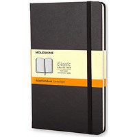 Moleskine Classic Notebook, Hard Cover, Large, Ruled, Black