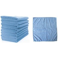 Janit-X Microfibre Cleaning Cloths, Blue, Pack of 10