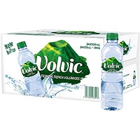 Volvic Still Water, Plastic Bottles, 500ml, Pack of 24 Volvic Still Water, Plastic Bottles, 500ml, Pack of 24