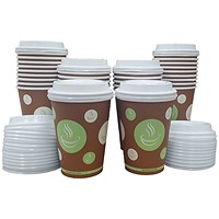 Belgravia Biodegradable Paper Cups, 284ml, Pack of 50