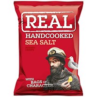 Real Crisps, Sea Salt, 35g, Pack of 24 Real Crisps, Sea Salt, 35g, Pack of 24