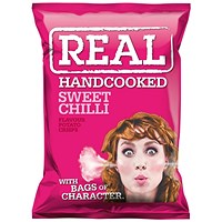 Real Crisps, Sweet Chilli, 35g, Pack of 24 Real Crisps, Sweet Chilli, 35g, Pack of 24