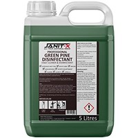 Janit-X Professional Green Pine Disinfectant & Deodoriser Concentrate, 5 Litre