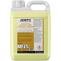 Janit-X Professional Hard Surface Lemon All Purpose Cleaner, 5 Litre Concentrate
