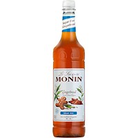 Monin Sugar Free Gingerbread Syrup, 1 Litre, Plastic Bottle