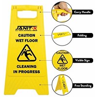Janit-X Yellow A Frame Wet Floor Sign