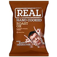 Real Crisps, Roast Ox, 35g, Pack of 24 Real Crisps, Roast Ox, 35g, Pack of 24