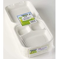 Belgravia Bio CaterPack Compartment Boxes, 203x203mm, Pack of 50 Belgravia Bio CaterPack Compartment Boxes, 203x203mm, Pack of 50