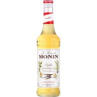 Monin Vanilla Syrup, 700ml, Glass Bottle