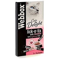 Webbox Lick-e-Lix Salmon, 15g, Pack of 5
