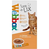 Webbox Lick-e-Lix Chicken, 15g, Pack of 5