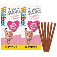 Webbox Cats Tasty Sticks Salmon & Trout, Pack of 6