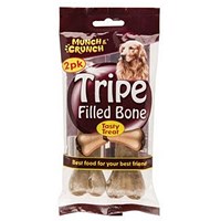 Munch & Crunch Dogs Tripe Filled Bone, Pack of 2