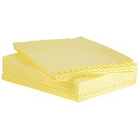 Janit-X Multi Purpose Non Woven Cloths, Yellow, Pack of 50