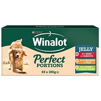 Winalot Perfect Portions in Jelly, 100g, Pack of 40