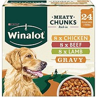 Winalot Perfect Portions in Gravy, 100g, Pack of 24
