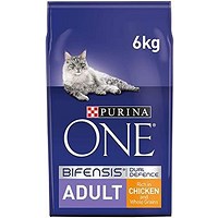 Purina One Adult Dry Cat Food Chicken & Wholegrains, 6kg