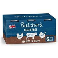 Butcher's Recipes in Gravy Dog Food Tins, 400g, Pack of 6