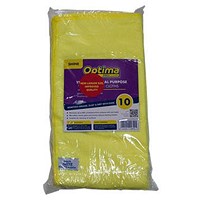 Janit-X Microfibre Cleaning Cloths, Yellow, Pack of 10