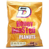 Big D Honey Roasted Peanuts, 160g, Pack of 24 Big D Honey Roasted Peanuts, 160g, Pack of 24