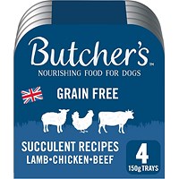 Butcher's Succulent Recipes Dog Food Trays, 150g, Pack of 4