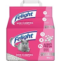Felight Antibacterial Non-Clumping Cat Litter, 10 Litres
